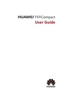 Huawei Y6 II Compact manual. Tablet Instructions.